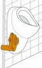 HAAS PE-Urinalabsaugesiphon OHA 6280, waagerecht DN 50 Produktbild-Vorschau 4