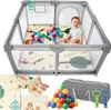 Kojec dla dziecka 126x126 cm suchy basen mata dwustronna + Podgląd zdjęcia produktu 1