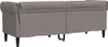 vidaXL Chesterfield-Sofa 3-Sitzer Taupe Stoff Produktbild-Vorschau 6