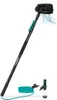 A car wash brush with a telescopic handle and accessories against a white background. Produktbild-Vorschau