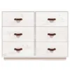vidaXL Sideboard Weiß 100x40x75 cm Massivholz Kiefer -  Produktbild-Vorschau 6
