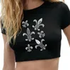 Lily French Lilies Strass-Bügelapplikation Produktbild-Vorschau 3