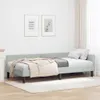 vidaXL Rohový rám postele s čelem světle šedý 90 cm x 200 Náhled obrázku produktu 2