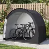 Garage per biciclette COSTWAY per 2 biciclette, tenda per Anteprima dell’immagine prodotto 2