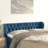 vidaXL Testiera con orecchie blu scuro 163x23x78/88 cm in Anteprima dell’immagine prodotto 2