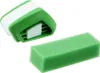 A green and white repair kit for car windshield wipers, shown with a green foam block. Produktbild-Vorschau