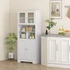 Kš¹chen-Sideboard mit 2 Schr?nken und 3 offenen F?chern, Produktbild-Vorschau 3