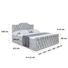 ALTDECOR Boxspringbett mit Fußteil, H4 Matratze und Topper Produktbild-Vorschau 6