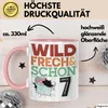 7. Geburtstag Geschenk Tasse Becher Wild Frech Und Schon 7 Produktbild-Vorschau 3