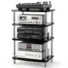 4 Etagen HiFi-Rack AV-Regal Medienregal mit Verstellbaren Produktbild-Vorschau 1