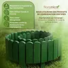 Floranica Bordure de Jardin en bois 10 x 200 cm Vert foncé Voir les images du produit 9