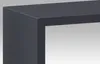 A close-up view of the corner of a dark gray shelf. Náhled obrázku produktu
