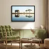 MuchoWow® MuchoWow® Gerahmtes Poster Elefant - Wasser - Produktbild-Vorschau 2