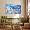 MuchoWow® Poster Mit dem Zug durch die Winterlandschaft der Produktbild-Vorschau 3