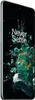 A smartphone with a dynamic, abstract wallpaper featuring the text "Never Settle" and exploding green and gold elements. Produktbild-Vorschau