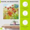 ARTland Poster Sommerwiese mit Mohnblumen Größe: 100x100 cm Produktbild-Vorschau 2