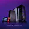 A collection of gaming consoles and a PC tower are displayed against a gradient purple and black background. Anteprima dell’immagine prodotto