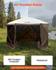 VEVOR 3x parois latérales pour pavillon, 1,73 x 1,48 m, Voir les images du produit 4