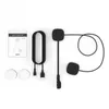 A flat lay of motorcycle helmet Bluetooth headset accessories on a white background. Náhled obrázku produktu