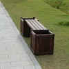 Kondela Gartenbank aus Holz mit Pflanzkästen Sasil - braun Produktbild-Vorschau 14