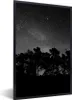 MuchoWow® Gerahmtes Poster Sternenhimmel - Wald - Himmel - Produktbild-Vorschau 1