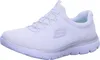 A white and silver Skechers sneaker is shown against a white background. Náhled obrázku produktu