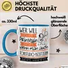 Tonstudio-Besitzerin Tasse Geschenk Spruch Wer Will Schon Produktbild-Vorschau 3