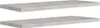 Schweberegale 2 Stk. Betongrau 90x23,5x3,8 cm MDF Produktbild-Vorschau 1
