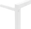 A close-up of a white metal towel rack, showing a screw detail. Náhľad obrázku produktu