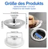 Set mit 2 Abflussstopfen, 42–44 mm, universelle Produktbild-Vorschau 2