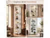 AGIONDA Standvitrine Sammlervitrine Schwarz mit LED, 1 Produktbild-Vorschau 6