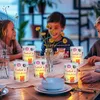 12 Windlicht Tischdeko Einschulung Mädchen, Deko Produktbild-Vorschau 3