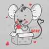 Neu Baby-Maus-Bausatz grau, Gr. 80 (9-12m) Produktbild-Vorschau 4