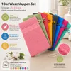 Waschhandschuh Frottee, 10 Stück (5x2versch.Farben), ca. Produktbild-Vorschau 2