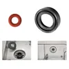 Collage showing replacement seals for a coffee machine. Produktbild-Vorschau