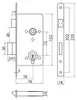ALFA 72/50 Einsteckschloss mit Schlüsselmaß 220/18 Produktbild-Vorschau 1