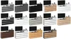 A collage of different dresser and TV stand combinations, each featuring a TV on top and various drawer configurations. Produktbild-Vorschau