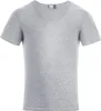 Slim-Fit V-Ausschnitt T-Shirt Plus Size Herren, Sportgrau, Produktbild-Vorschau 1