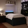 vidaXL Boxspringbett mit Matratze Schwarz 120x200 cm Samt Produktbild-Vorschau 4