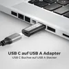 deleyCON USB C Adapter 10Gbps (2 Stück) USB C Buchse zu A Produktbild-Vorschau 2