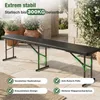 Sekey 2er Set Bierbank Klappbar 8 Personen 183cm Klappbank Produktbild-Vorschau 4