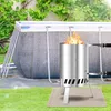 Izrielar 1x chauffage de piscine Baril à bois en acier Voir les images du produit 11