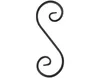 S-Schnecke 230x80mm (12x6mm) Ismaros Schnörkel Produktbild-Vorschau 2