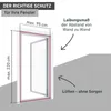 Türvorhang Easy 95 x 220 cm schwarz Produktbild-Vorschau 3