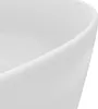 vidaXL umyvadlo kulaté matné bílé 40x15 cm Keramika Náhled obrázku produktu 5