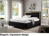 MEBLINI Arona Gold Polsterbett 180x200 mit Stauraum - Produktbild-Vorschau 3