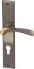 A door handle set with a keyhole plate. Produktbild-Vorschau