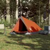 vidaXL Tenda da campeggio 2 persone Grigio e arancione Anteprima dell’immagine prodotto 3