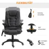 HOMCOM Fotel do masażu, fotel biurowy, fotel kierowniczy, Podgląd zdjęcia produktu 5
