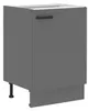 Küche NESSA Unterschrank 60 cm Anthrazit Küchenzeile Produktbild-Vorschau 1